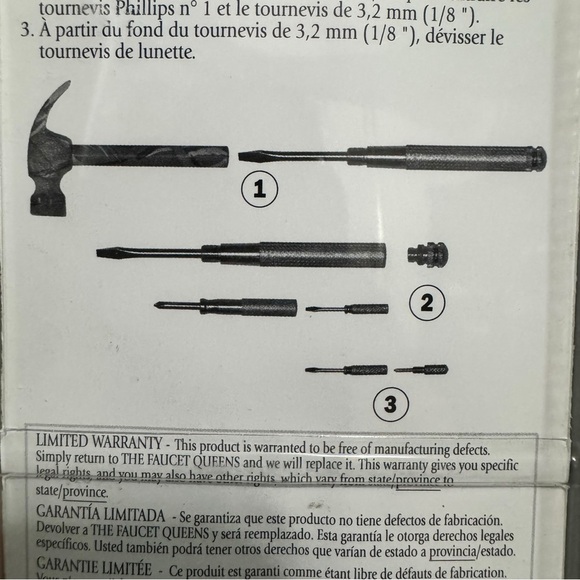 Helping Hand 6-in-1 Multitool Hammer – Blue Yellow Claw Head w/ Silver Handle - Picture 8 of 10